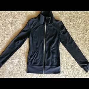 Lululemon fitted zip-up jacket, black, size 4